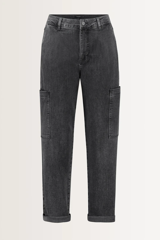 Mid rise cargo jeans