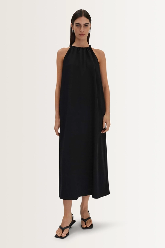 Midi-jurk in viscose-linnenmix Quise Someday