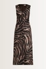 Midi jurk met animaldessin Vera Mont