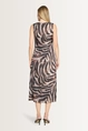 Midi jurk met animaldessin Vera Mont