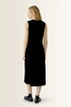 Midi-jurk met geplooide details OUI