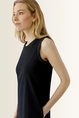 Midi-jurk met geplooide details OUI
