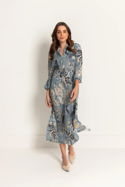 Midi-jurk met print