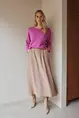 Midi-rok elastische taille
