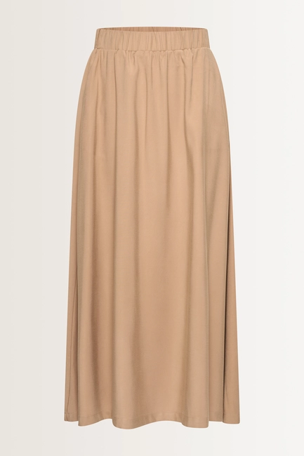 Midi-rok elastische taille