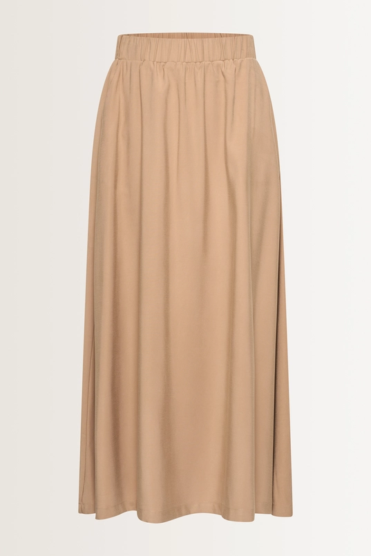 Midi-rok elastische taille