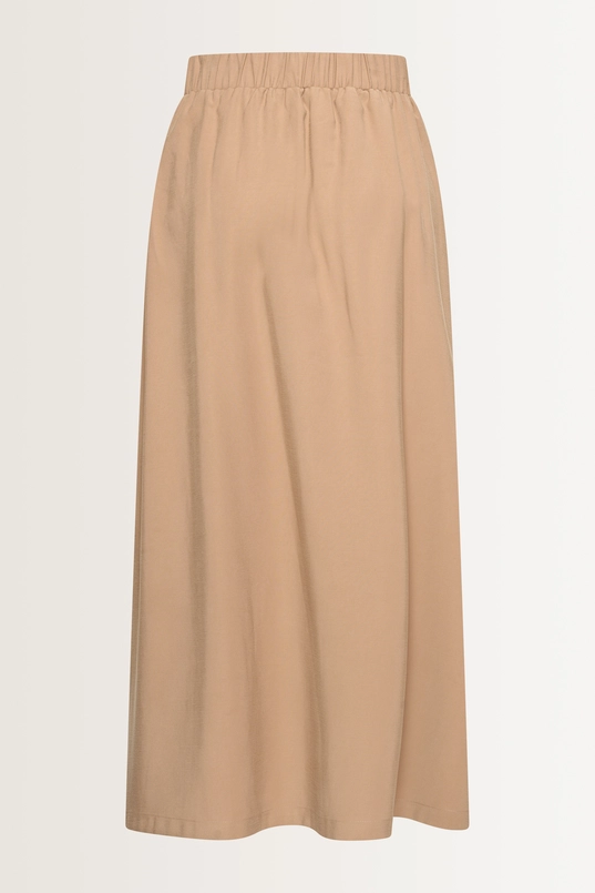 Midi-rok elastische taille