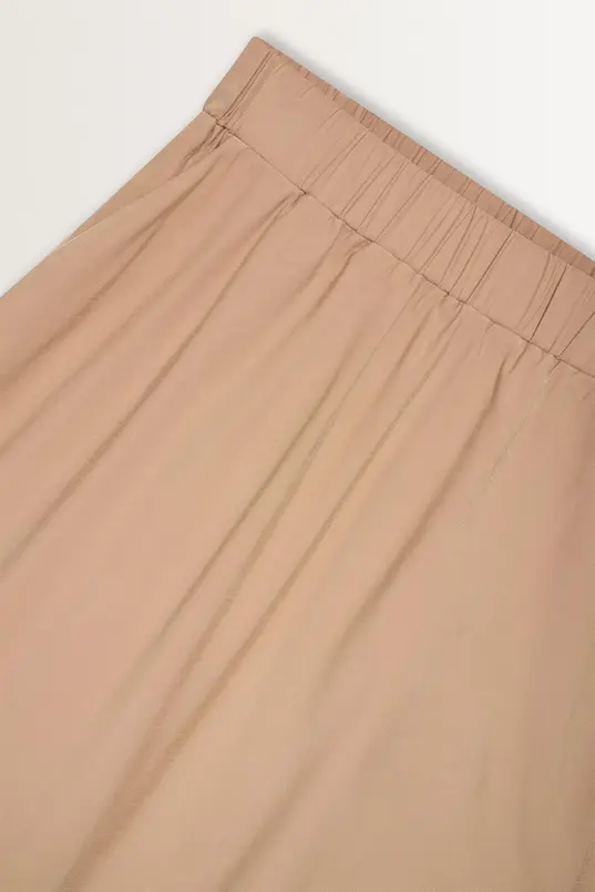 Midi-rok elastische taille