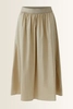 Midi rok met elastische tailleband OUI