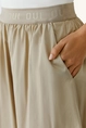 Midi rok met elastische tailleband OUI