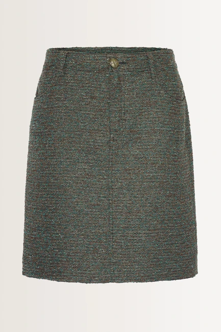 Minirok in bouclé