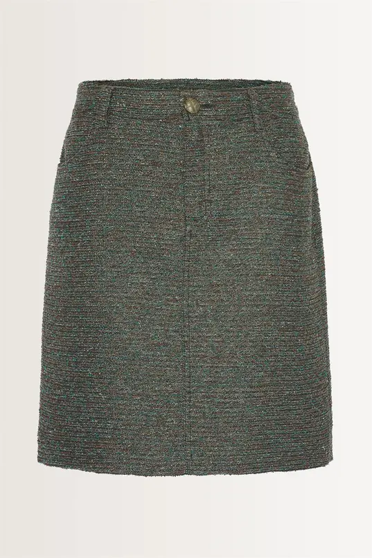 Minirok in bouclé