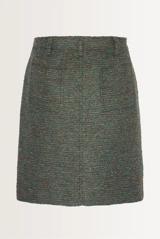 Minirok in bouclé
