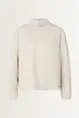 Mockneck blouse met knoopdetail Marc Cain