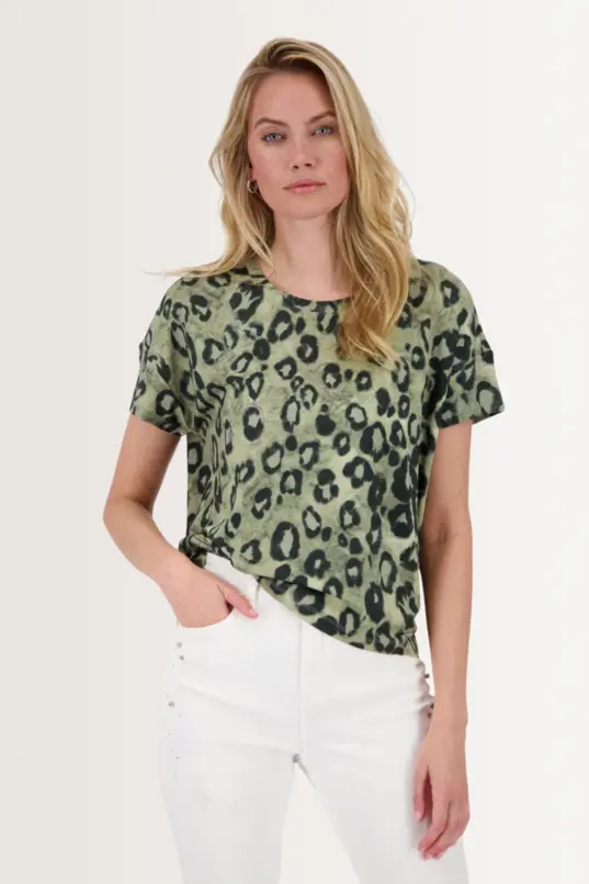 Modern T-Shirt met luipaardprint Monari