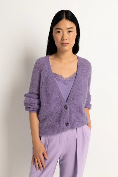 Mohairmix V-hals vest