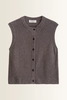 Mouwloos bouclé vest Marc O'Polo