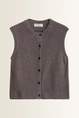 Mouwloos bouclé vest Marc O'Polo