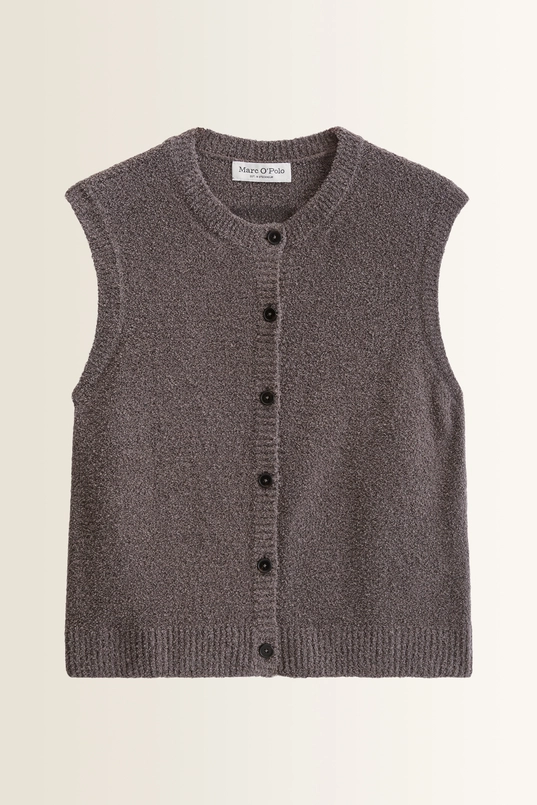 Mouwloos bouclé vest Marc O'Polo