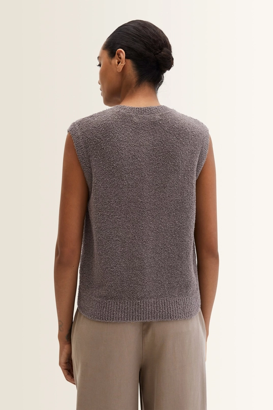 Mouwloos bouclé vest Marc O'Polo