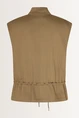 Mouwloos gilet met trekkoord