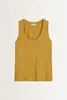 Mouwloos shirt met V-hals Marc O'Polo
