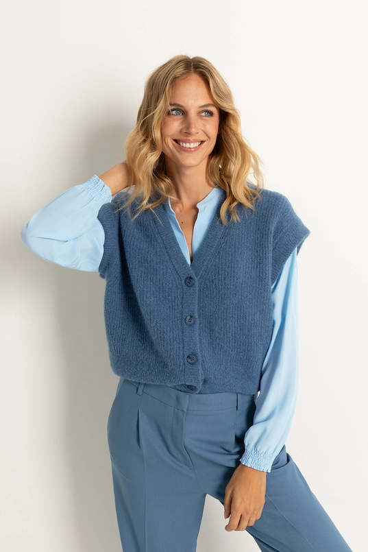 Mouwloos vest alpacamix