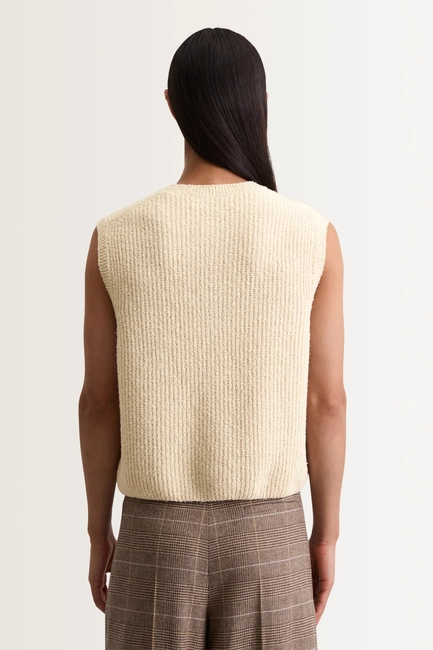 Mouwloos vest in bouclégaren Marc O'Polo
