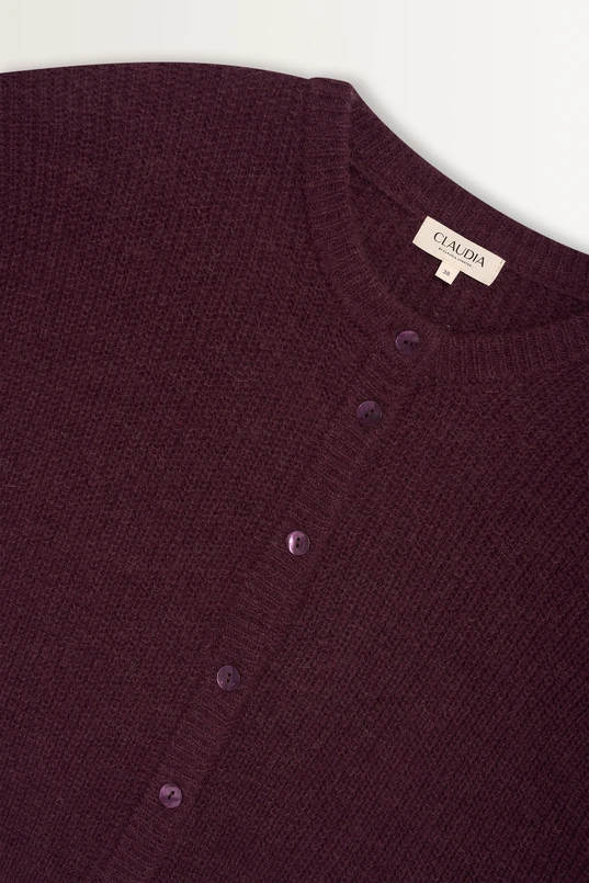 Mouwloos vest in zachte alpaca-wolmix
