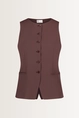 Mouwloos vest met knoopsluiting Vera Mont