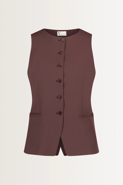 Mouwloos vest met knoopsluiting Vera Mont