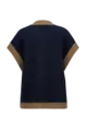 Mouwloos vest ruit