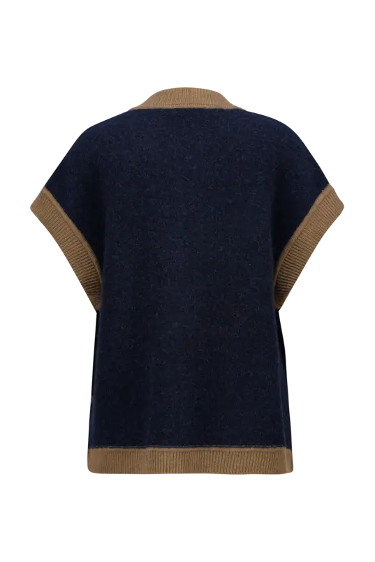 Mouwloos vest ruit