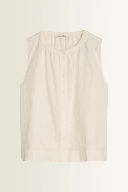Mouwloze blouse met opengewerkt dessin Marc O'Polo