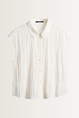 Mouwloze blouse plooistructuur Zkulpture Someday