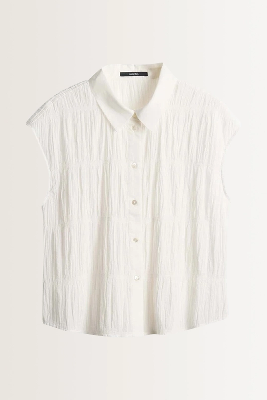 Mouwloze blouse plooistructuur Zkulpture Someday