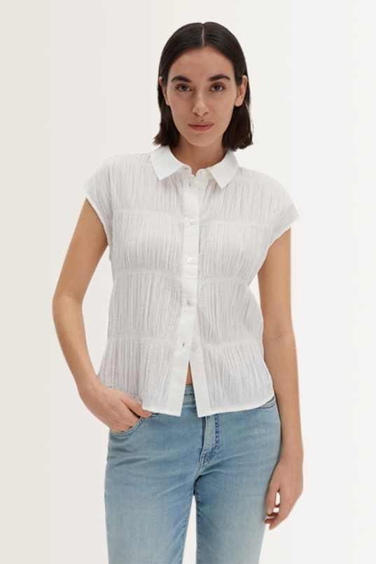 Mouwloze blouse plooistructuur Zkulpture Someday