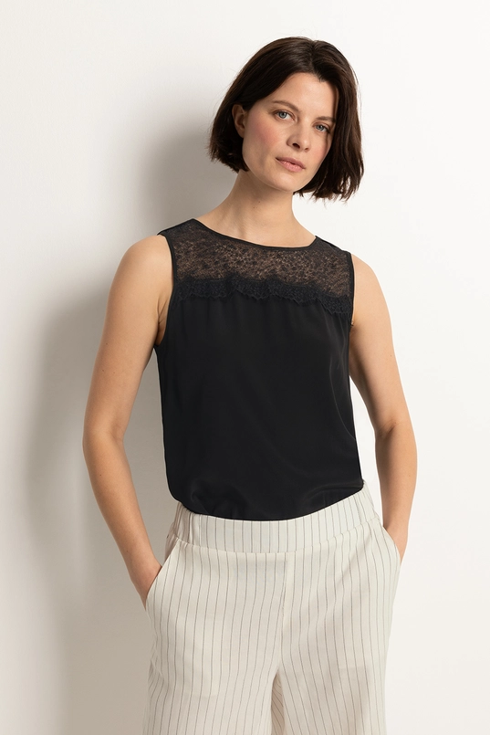 Mouwloze blousetop