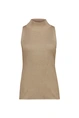 Mouwloze gebreide top