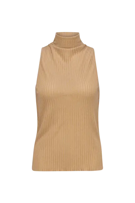 Mouwloze gebreide top