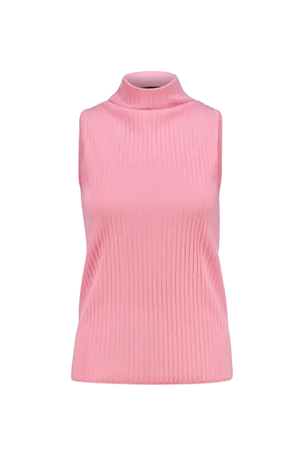 Mouwloze gebreide top