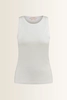 Mouwloze jersey top