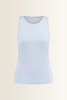 Mouwloze jersey top