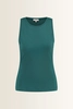 Mouwloze jersey top