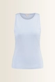 Mouwloze jersey top