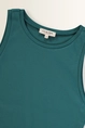 Mouwloze jersey top