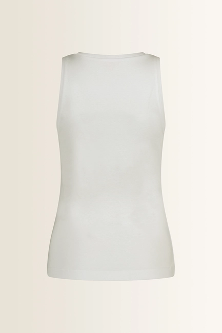 Mouwloze jersey top