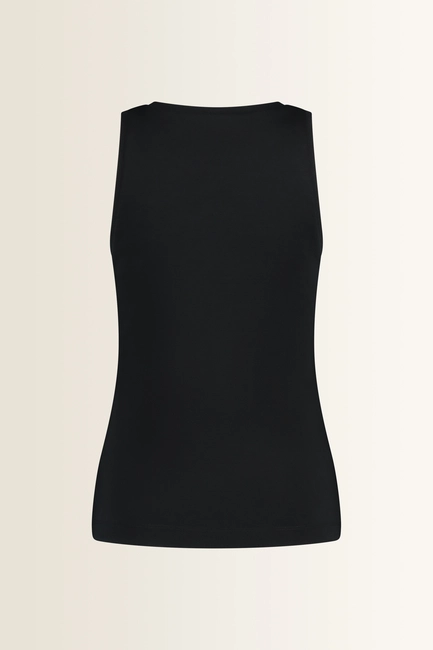 Mouwloze jersey top