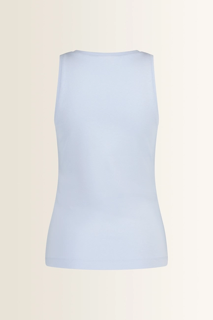 Mouwloze jersey top