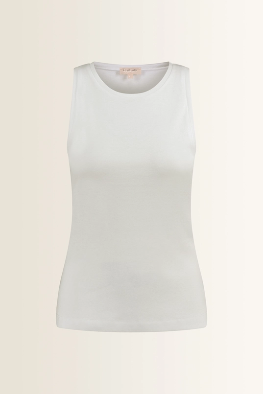 Mouwloze jersey top